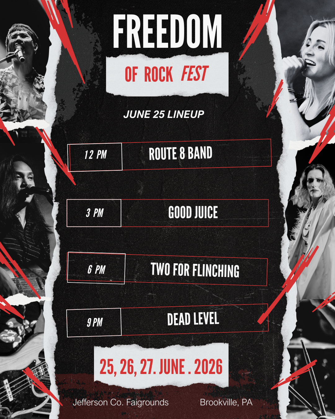 June 25 Lineup Poster