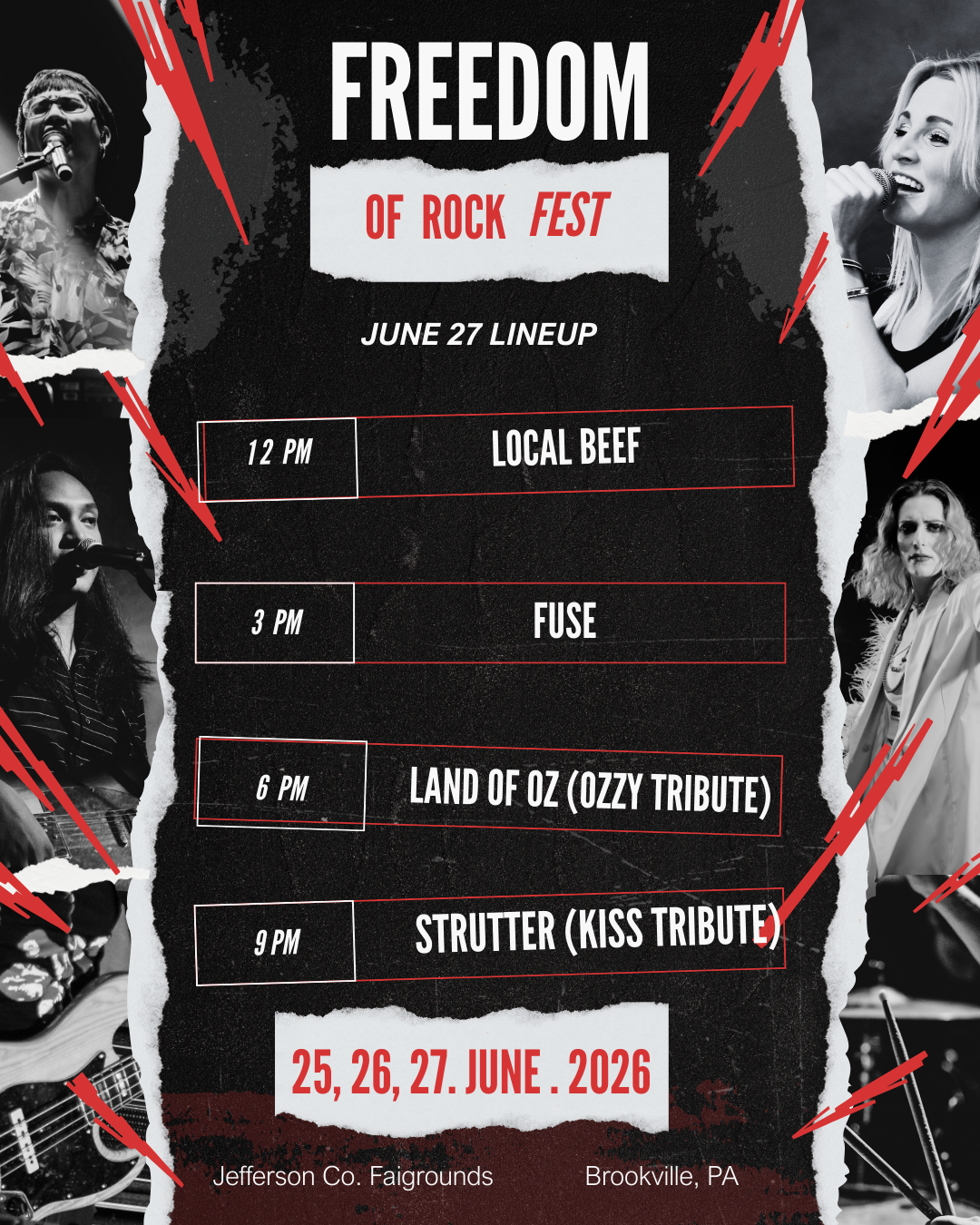 June 27 Lineup Poster